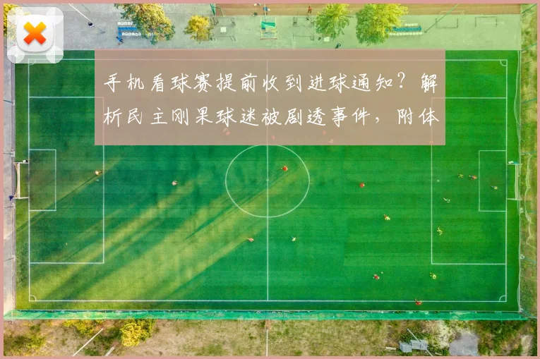 手机看球赛提前收到进球通知?解析民主刚果球迷被剧透事件,附体育APP推送设置指南
