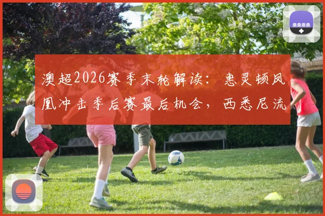 澳超2026赛季末轮解读：惠灵顿凤凰冲击季后赛最后机会，西悉尼流浪者全力避免垫底命运